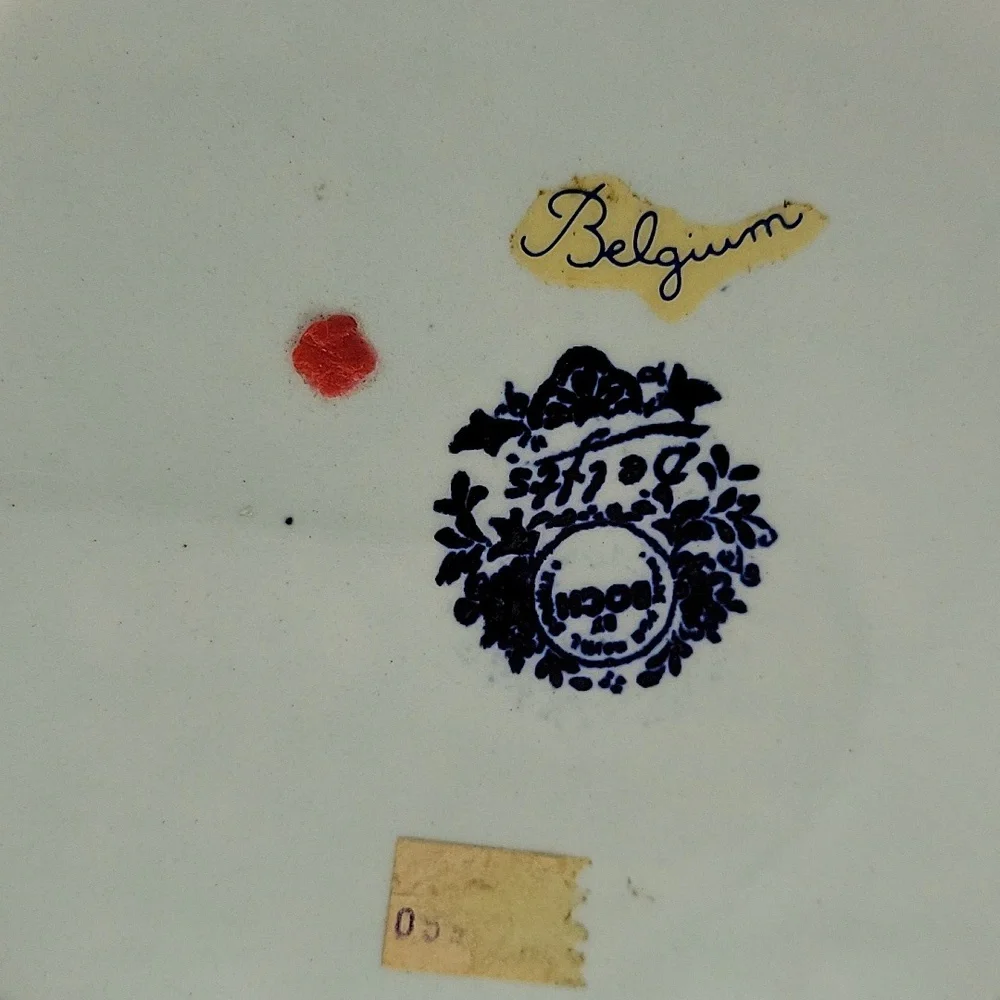 Vintage Delfts Blue Ship Plate Boch